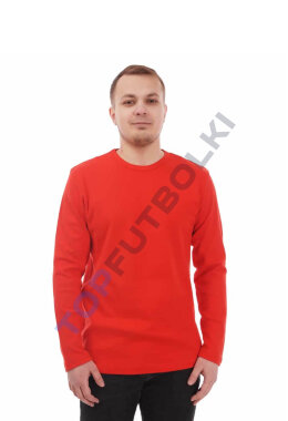 Красный мужской лонгслив с лайкрой Красный мужской лонгслив с лайкрой